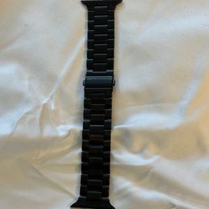 Black Metal Apple Watch Band